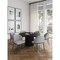 Manhattan Comfort Round Dining Set of 7, 59.05 in L, American Solid Ash Wood, Black 6-DT05DC052-GY - alternate 1